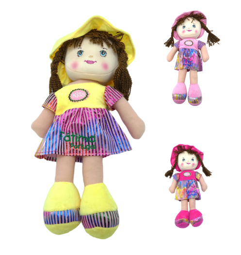 Boneca Trapo Bordada 016357B!