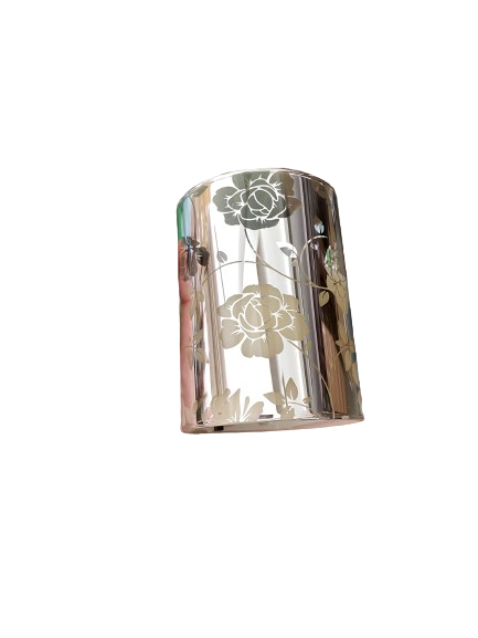 Vela Led Cera Vidro Prateado 10Cm 022037!
