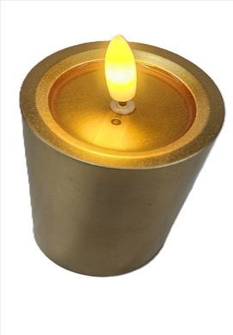 Vela Led Dourada 031153.
