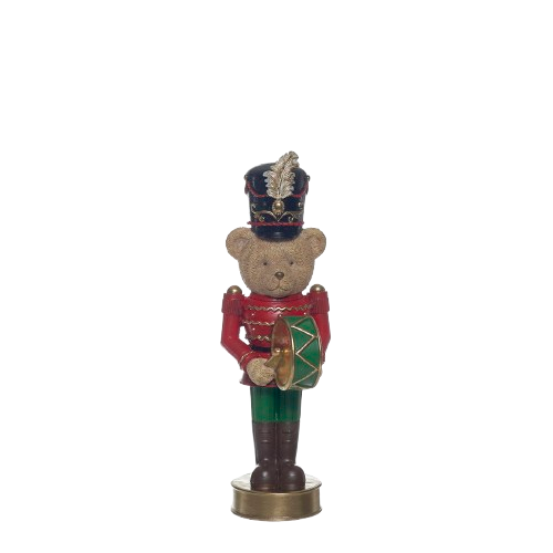 Urso Resina C/Tambor Natal 03899.