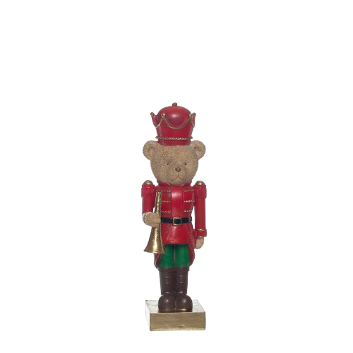 Urso Resina C/Trompete Natal 03905.