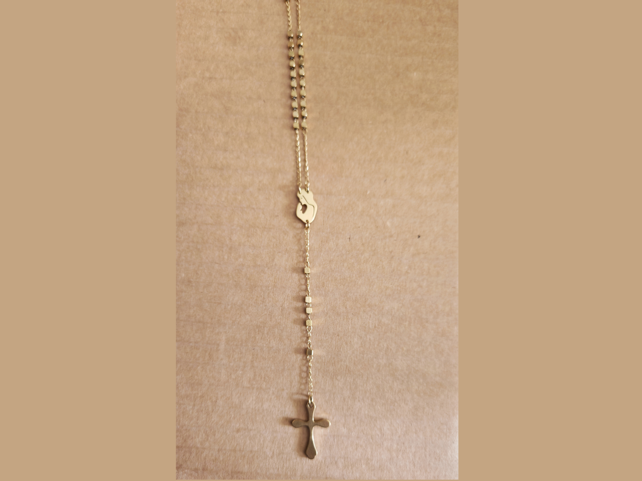 Terço Aço - Ouro 081156.*