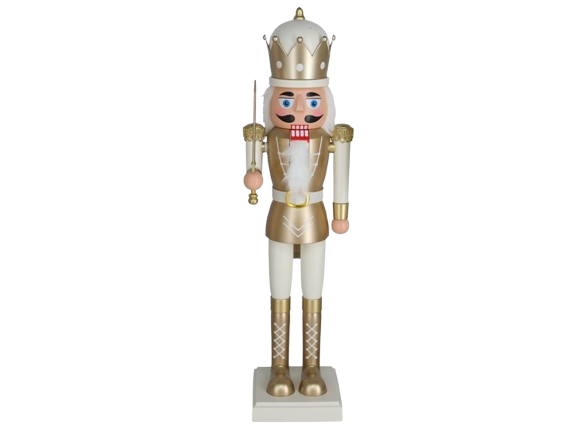 Soldado Plástico Branco e Dourado 512709.
