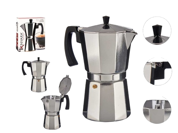 Cafeteira Alumínio 12 Chávenas 14258!