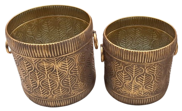 Conj. C/2 Vasos Metal 1630027. *
