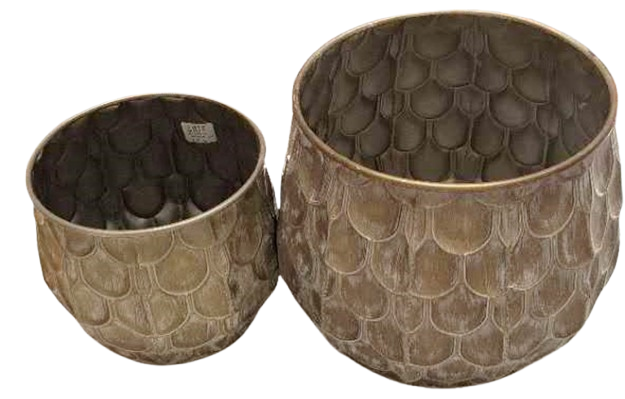 Conj. C/2 Vasos Metal 1630034. *