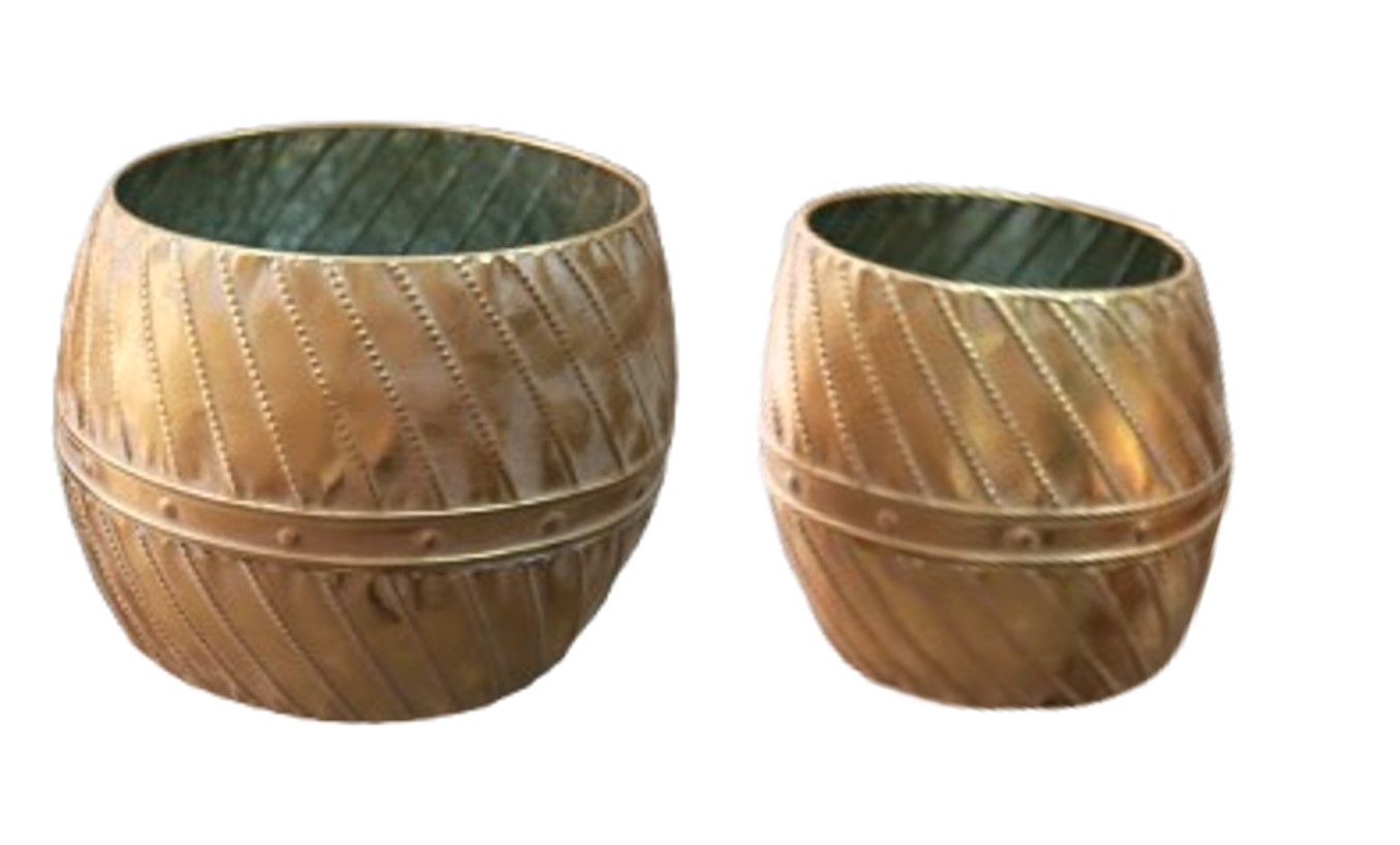Conj. C/2 Vasos Metal 1630058. *