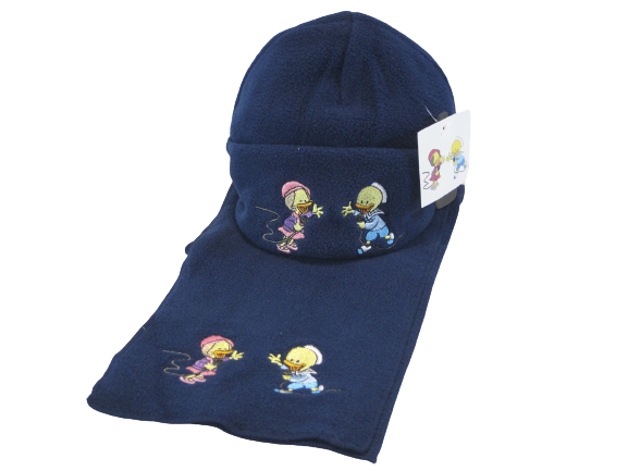 Gorro Com Cachecol "Patinhos" 1005/