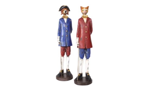 Estatueta Cão / Gato 89709-