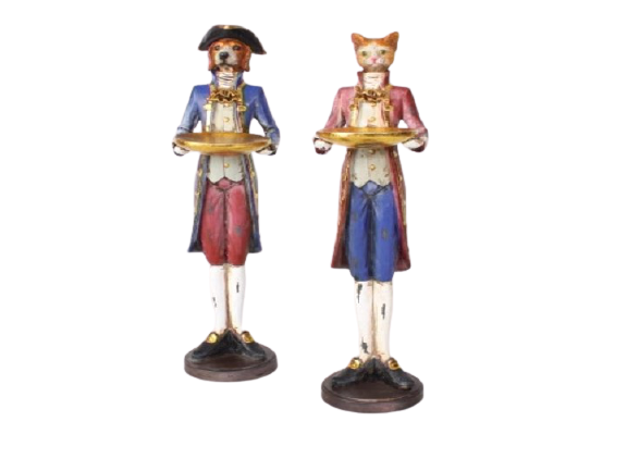 Estatueta Cão / Gato 89710-