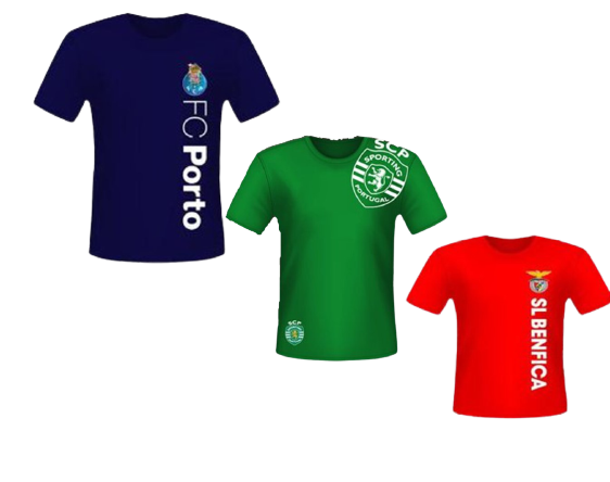 T-shirt Algodão Clubes 32-