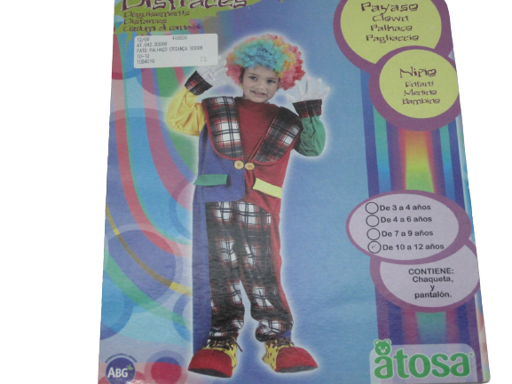 Fato Carnaval Palhaço 93008*
