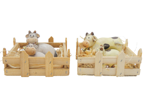 Vacas c/Caixa Madeira 86709-