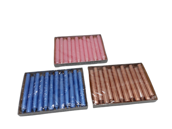 Conj. C/12 Velas Metalizadas 2880-