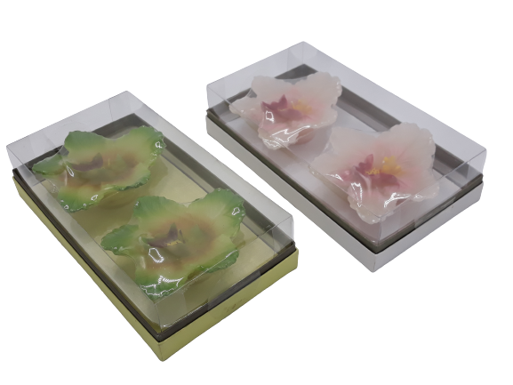 Conj. C/2 Velas Flor 8172-
