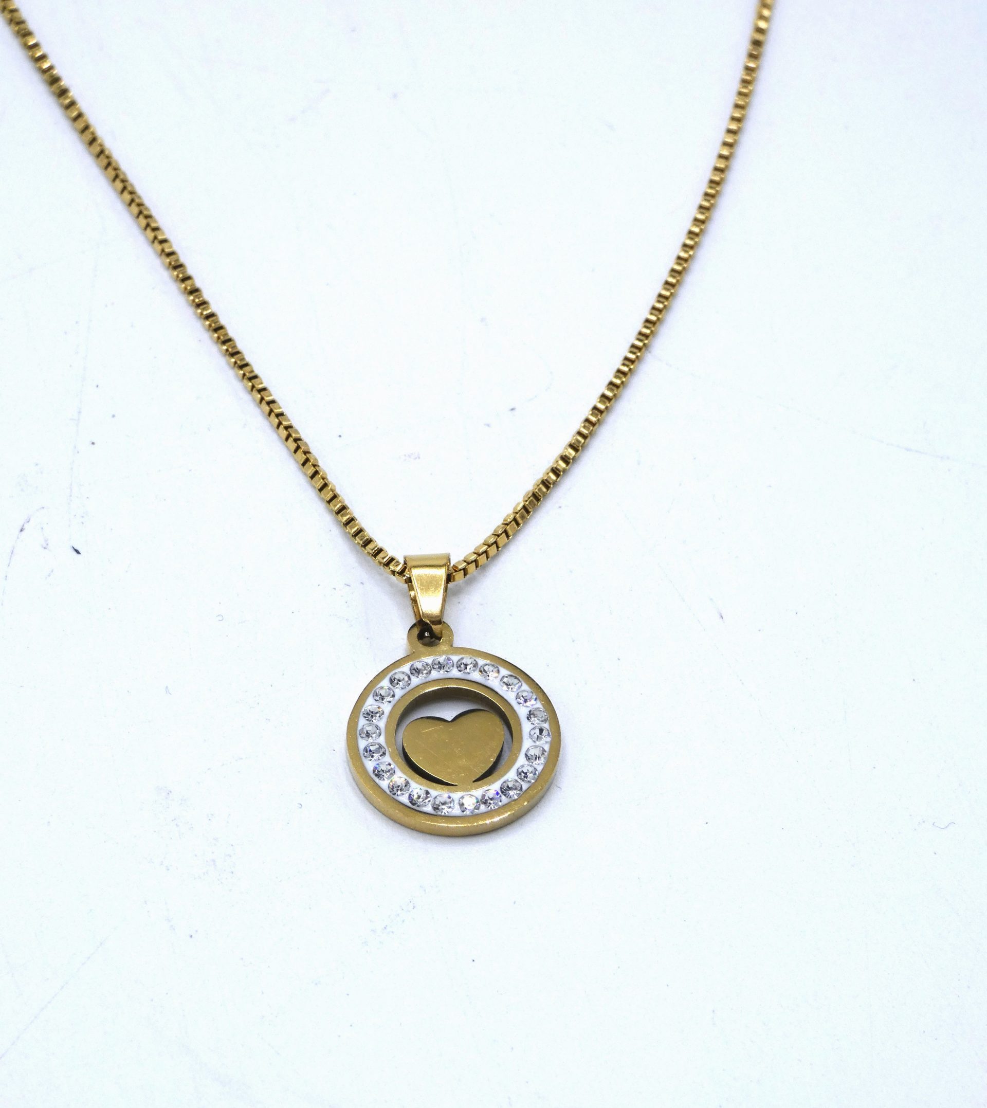 Colar Aço - Ouro 111045.*