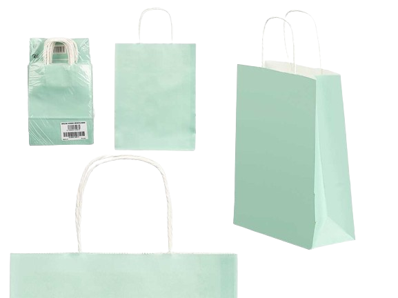 Saco Papel Verde Menta 40696. *