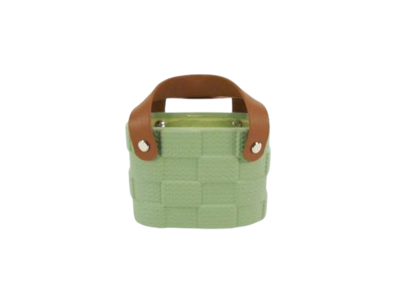 Vaso Cerâmica Bolsa Verde 58455. *