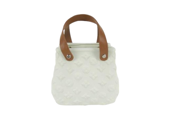 Vaso Cerâmica Bolsa Creme 58707. *