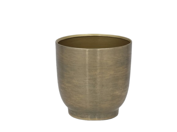 Vaso Metal Dourado 03476. *