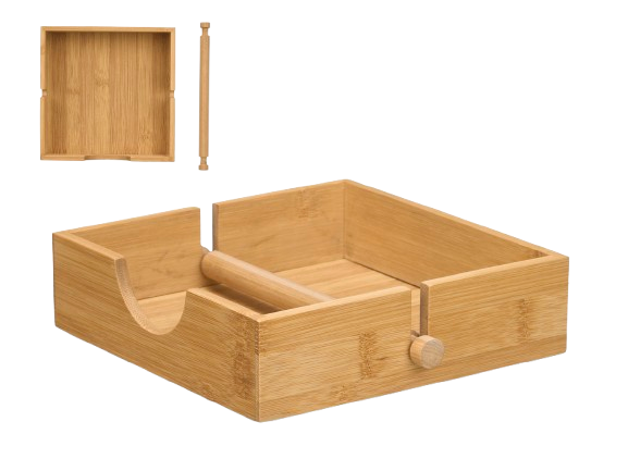 Suporte P/Guardanapos Bambu 16161. *