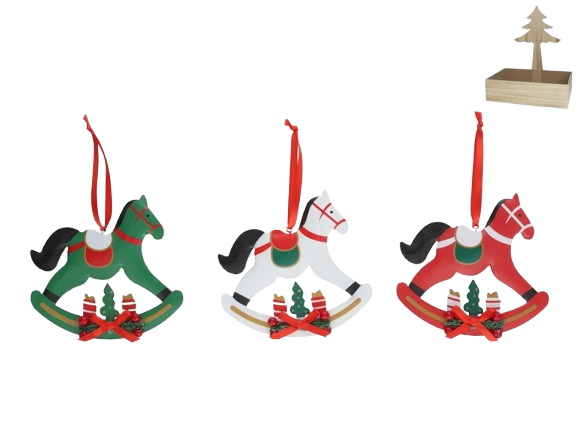 Adorno Cavalo Metal Natal 02209. *