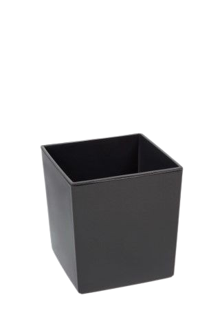 Vaso Plástico "Shinny" Quadrado Antracite 25530. *
