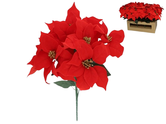 Ramo Poinsetia Vermelha 42826. *