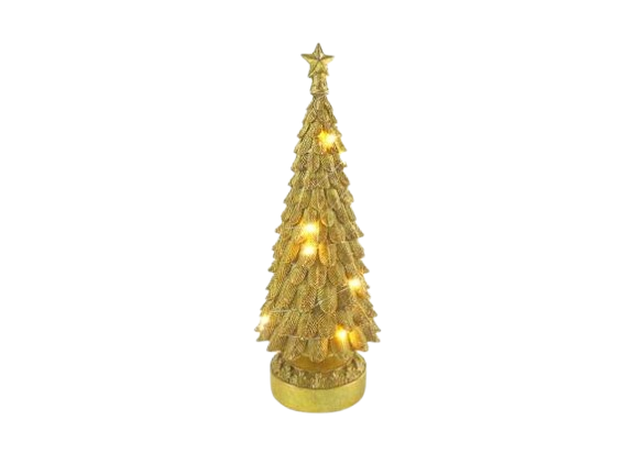Árvore Natal Dourada C/Luz 75339. *
