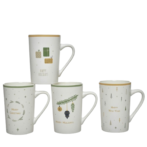 Caneca Natal Porcelana 45715. * (Out.)