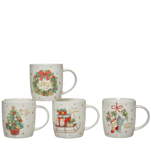 Caneca Natal Porcelana 45777. * (Out.)