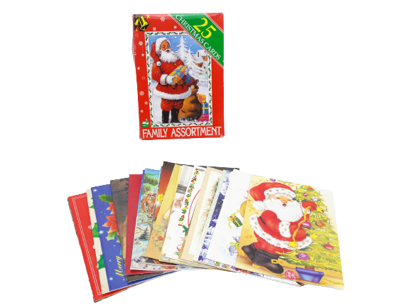 Caixa C/25 Postais de Natal 25/
