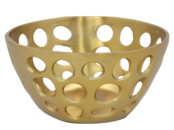 Centro Mesa Metal Dourado 32212. *
