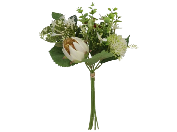 Ramo Protea C/Allium Branco 35169. *