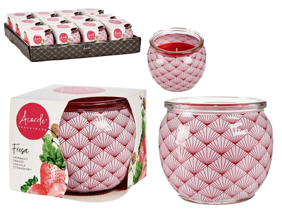 Vela Aromática Morango 35773. *