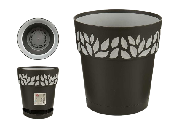 Vaso Plástico Cloe Antracite 40536!