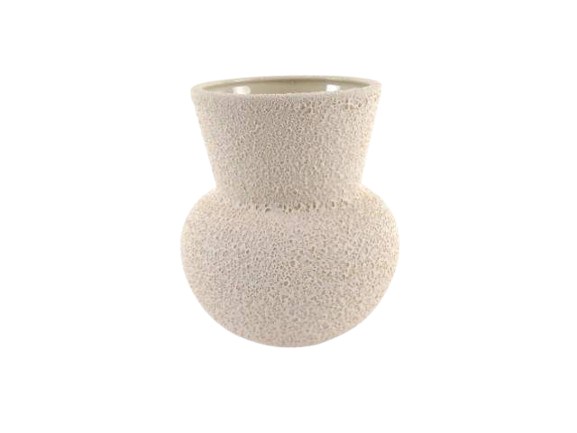 Jarra Cerâmica Creme Areado 48128. *