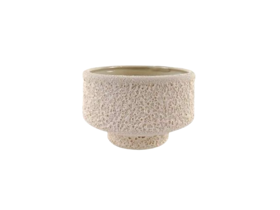 Taça Cerâmica Creme Areado 48210. *