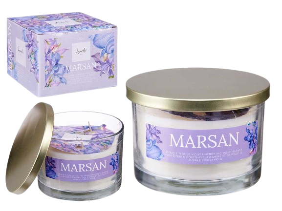 Vela Copo Flor Âmbar 64697.