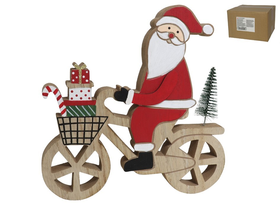 Pai Natal Bicicleta Madeira 67138!