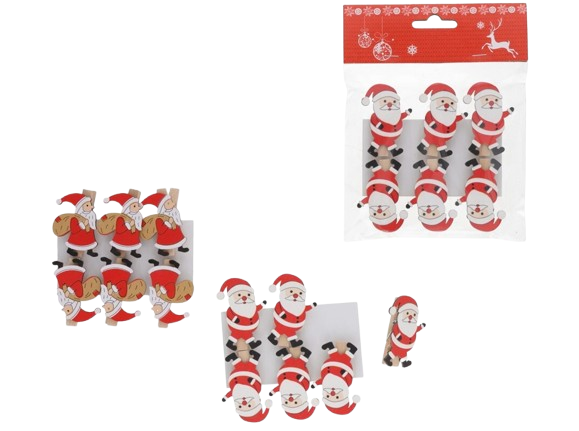 Conj. C/6 Molas Pai Natal 68136.