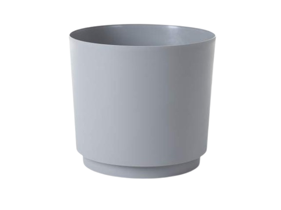 Vaso Plástico "Aura" Cinza 71344.