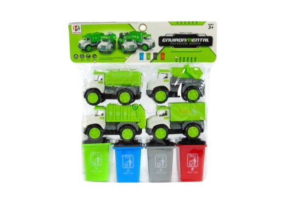 Conj. C/4 Camiões Reciclagem 75977!