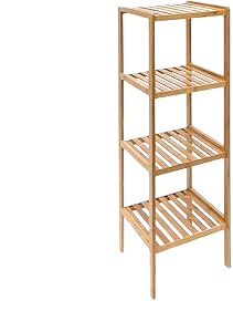 Estante C/4 Prateleiras Bambu 800046. *
