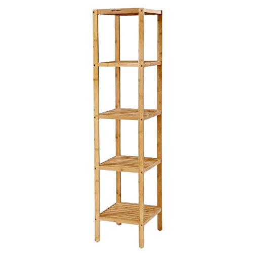 Estante C/5 Prateleiras Bambu 800053. *