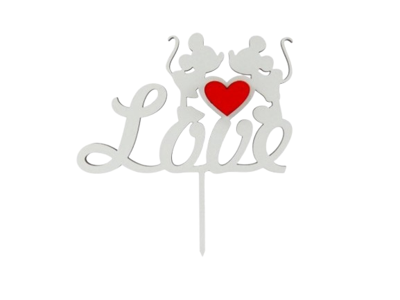 Placa Madeira "Love" A641.1.