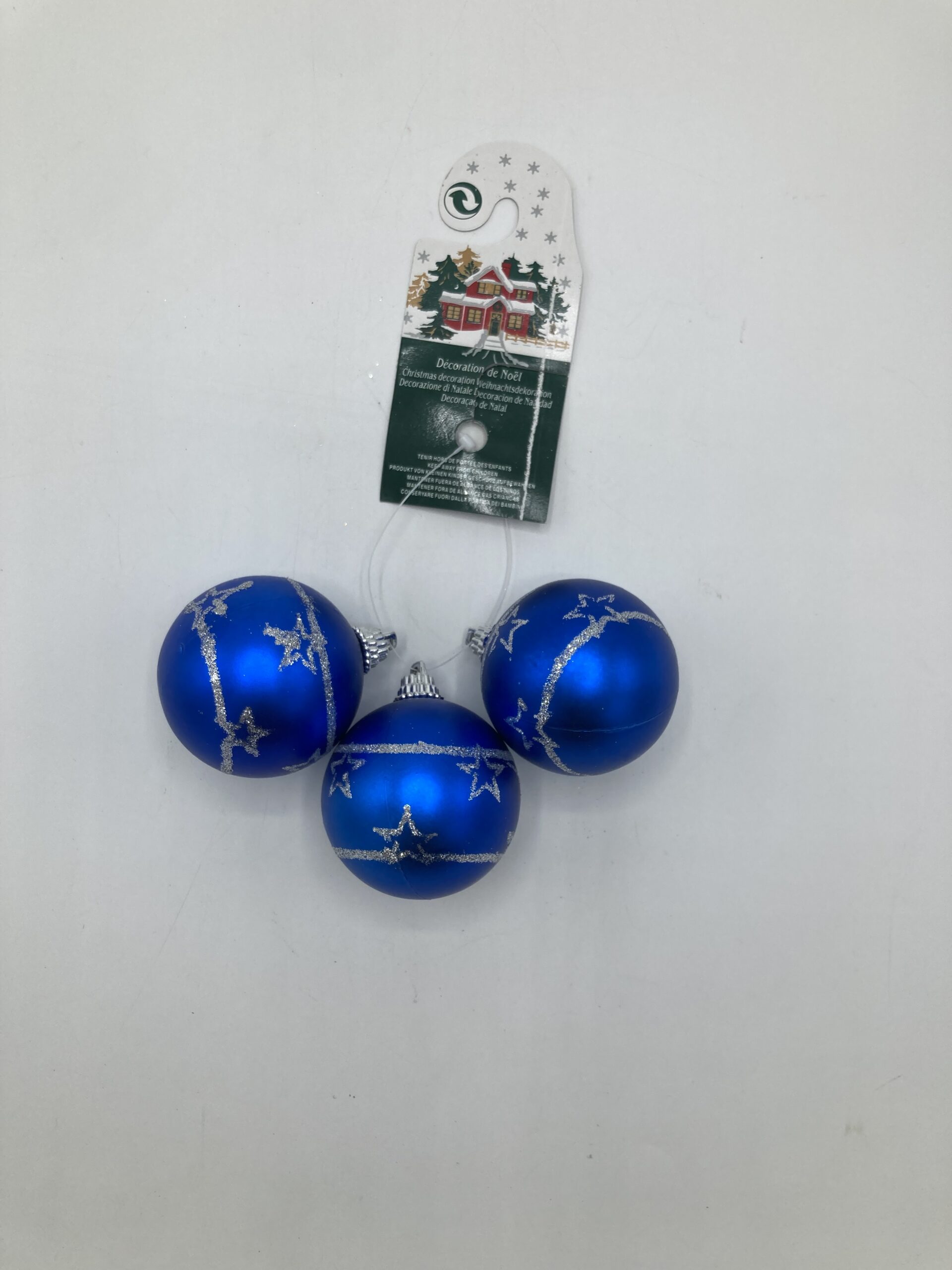 Conj. C/3 Bolas Natal 2390/